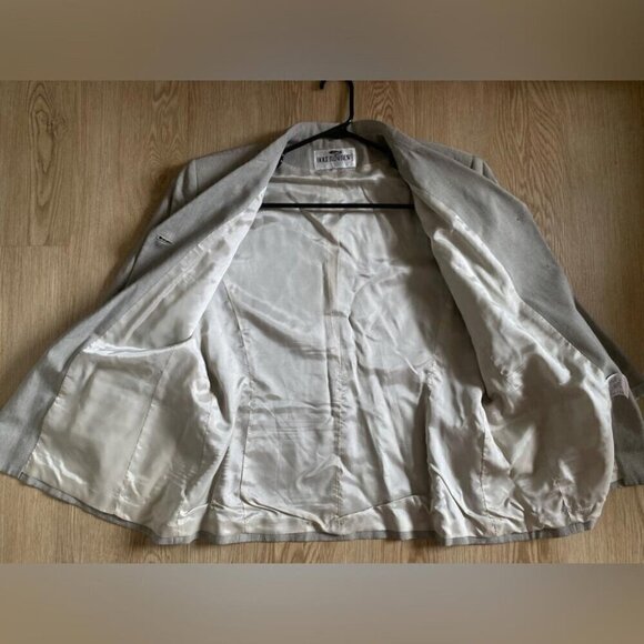 Holt Renfrew Blazer Jacket Size 16 Structured Fit Old Money Minimalist Style - Picture 13 of 13